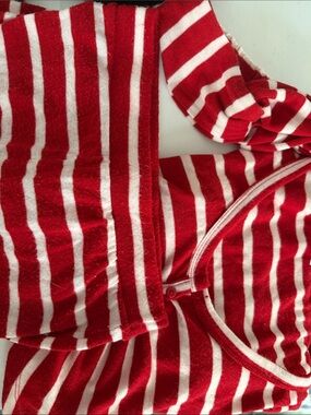Colsie Red and White Striped Kids One-Piece